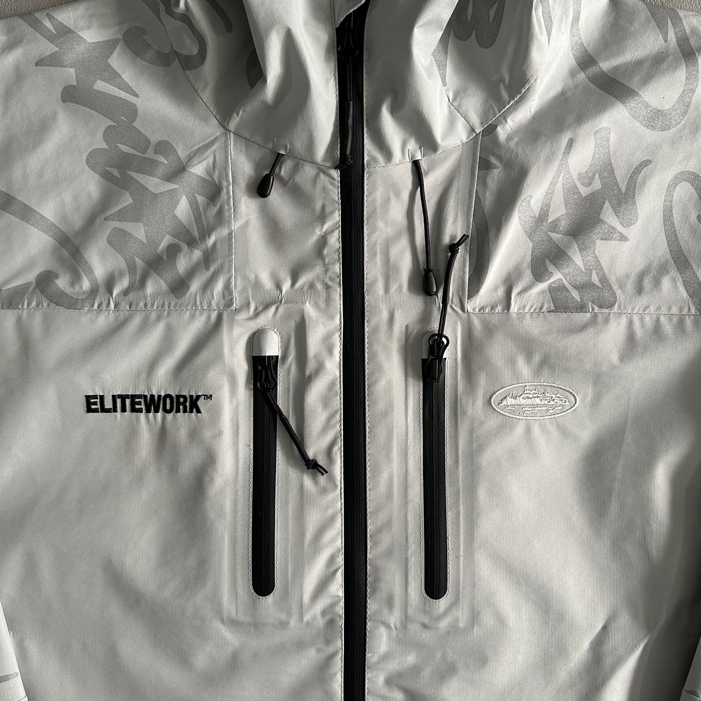 Corteiz Elitework Waterproof Shell Jacket “Grey"