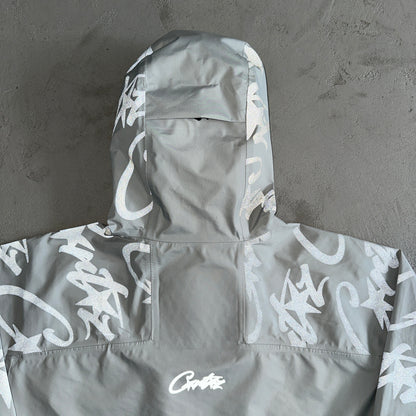 Corteiz Elitework Waterproof Shell Jacket “Grey"