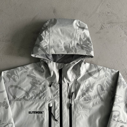 Corteiz Elitework Waterproof Shell Jacket “Grey"