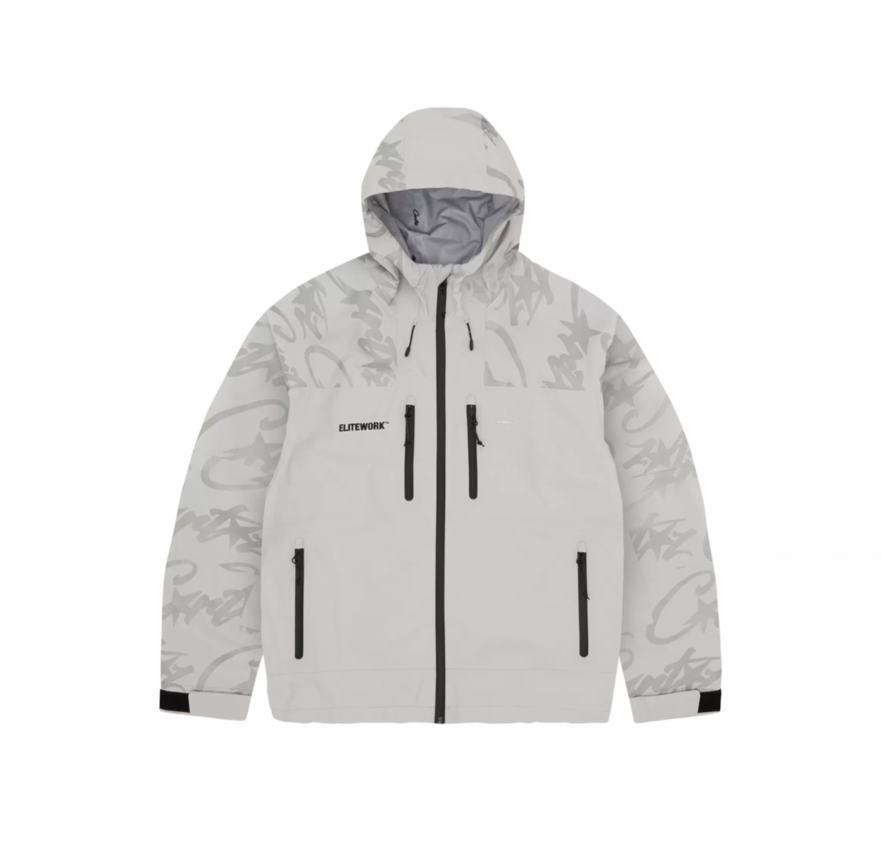 Corteiz Elitework Waterproof Shell Jacket “Grey"