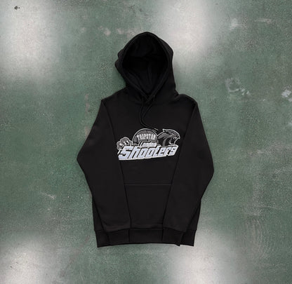 Trapstar “Shooters Hooded BLACK SKYBLUE”