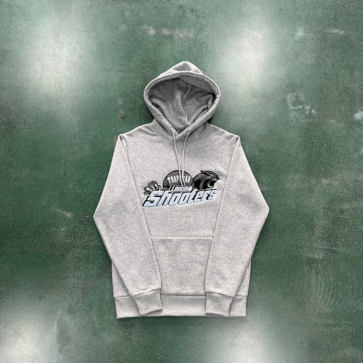 Trapstar “Shooters Hooded BLACK SKYBLUE”
