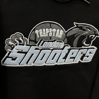 Trapstar “Shooters Hooded BLACK SKYBLUE”