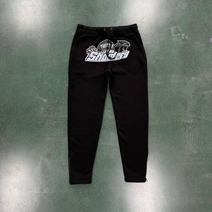 Trapstar “Shooters Hooded BLACK SKYBLUE”
