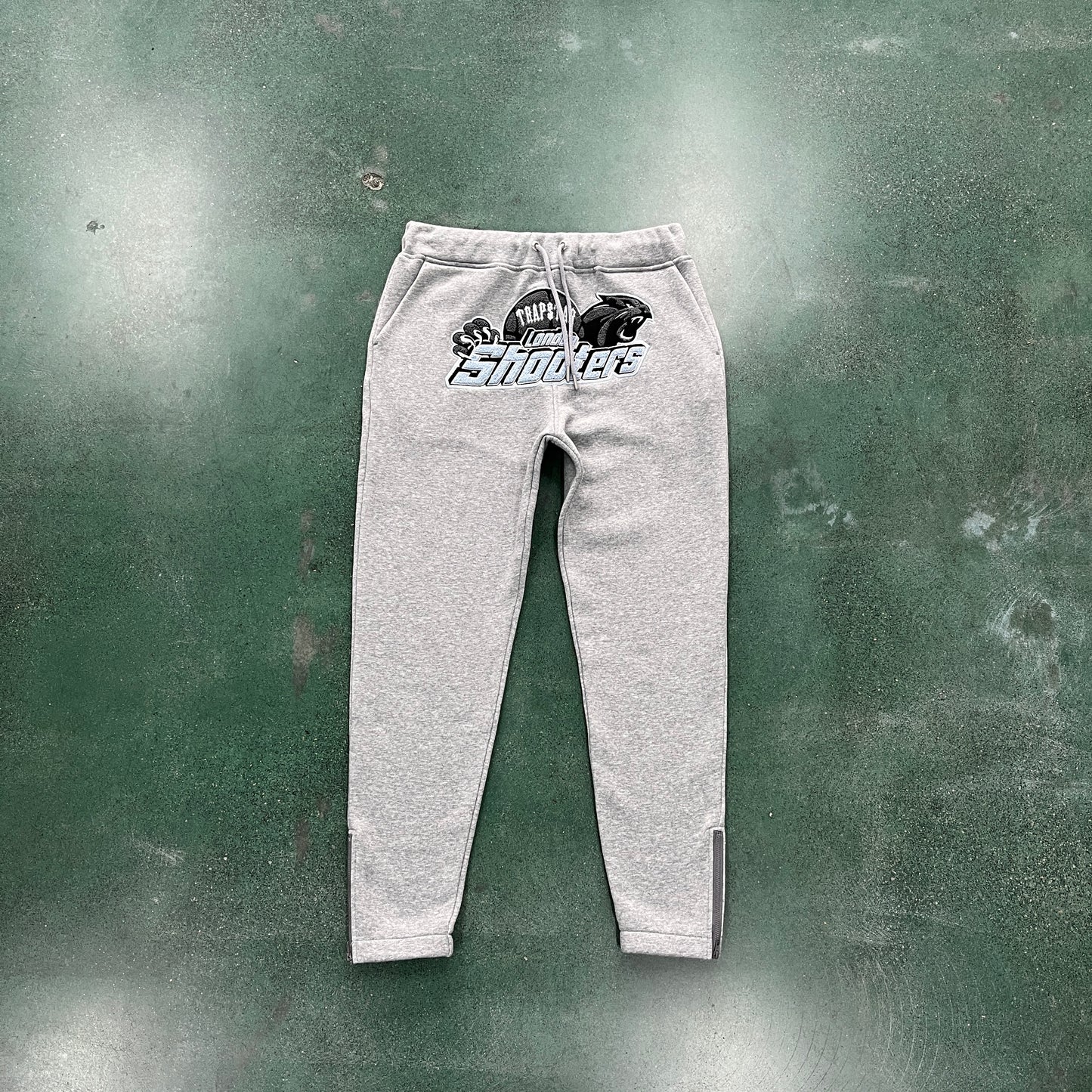 Trapstar “Shooters Hooded BLACK SKYBLUE”