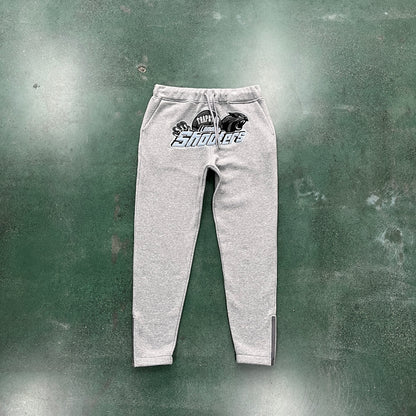Trapstar “Shooters Hooded BLACK SKYBLUE”