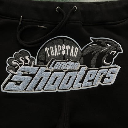 Trapstar “Shooters Hooded BLACK SKYBLUE”