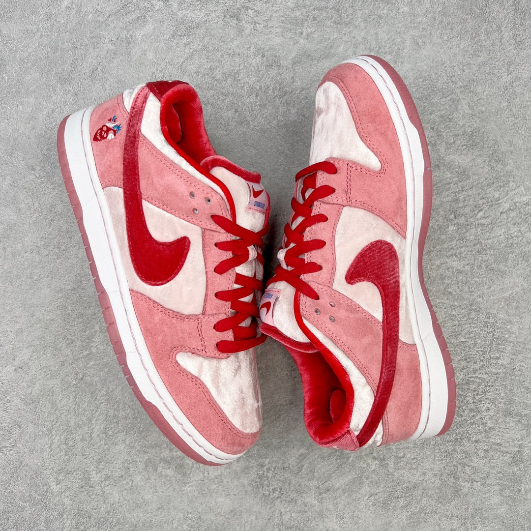 StrangeLove x Nike SB Dunk Low “Pink Red”