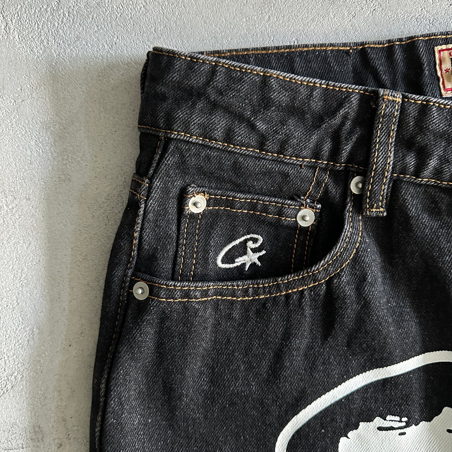 Calça Jeans Corteiz “Black”