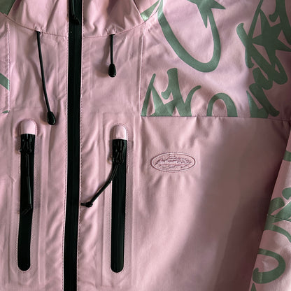 Corteiz Elitework Waterproof Shell Jacket “Pink”