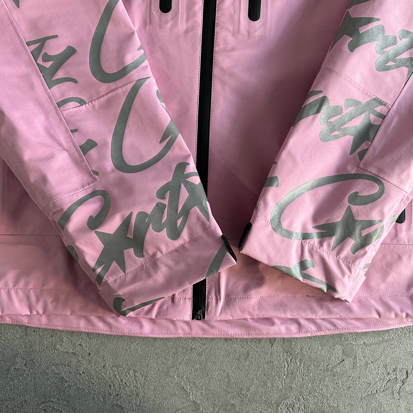 Corteiz Elitework Waterproof Shell Jacket “Pink”