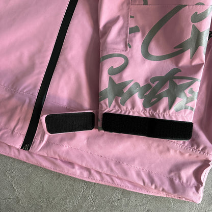 Corteiz Elitework Waterproof Shell Jacket “Pink”