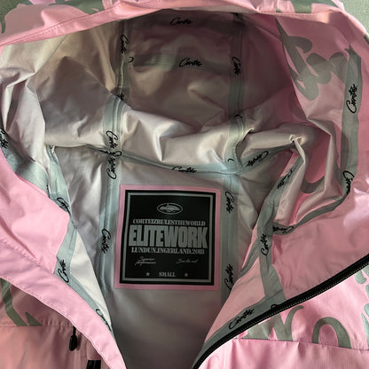 Corteiz Elitework Waterproof Shell Jacket “Pink”