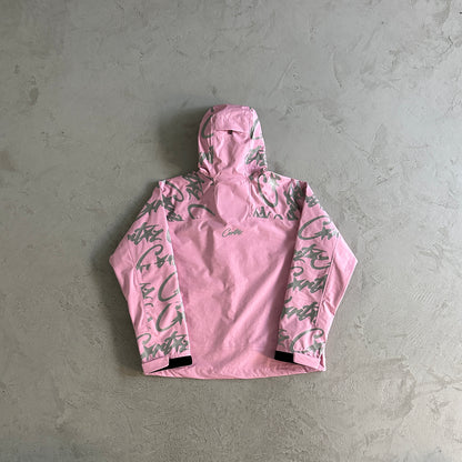 Corteiz Elitework Waterproof Shell Jacket “Pink”