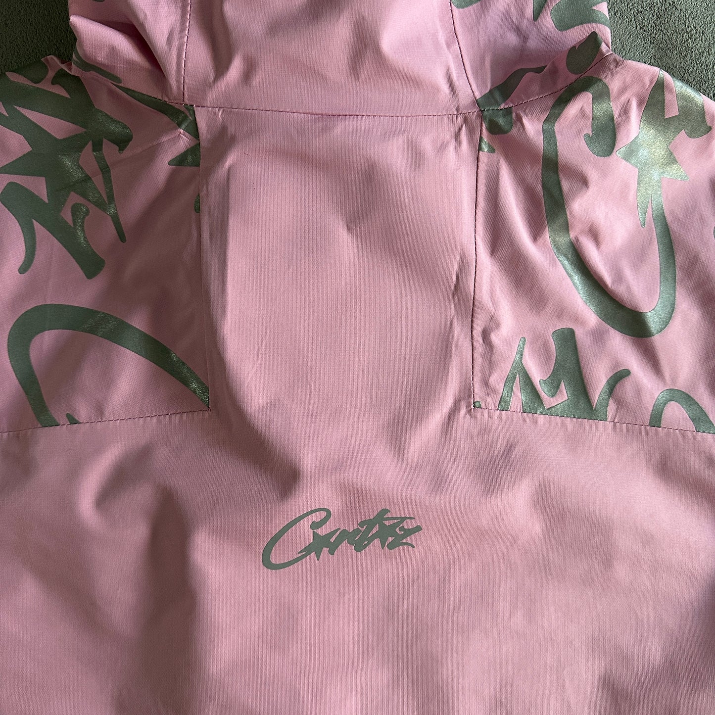 Corteiz Elitework Waterproof Shell Jacket “Pink”
