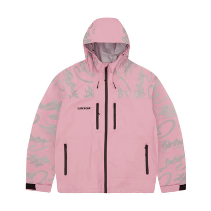 Corteiz Elitework Waterproof Shell Jacket “Pink”