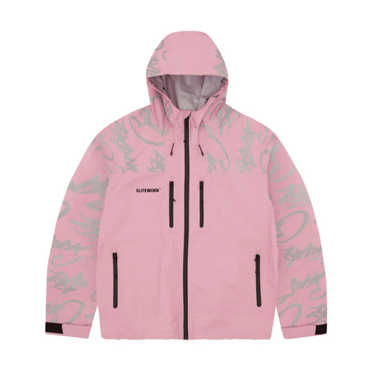 Corteiz Elitework Waterproof Shell Jacket “Pink”