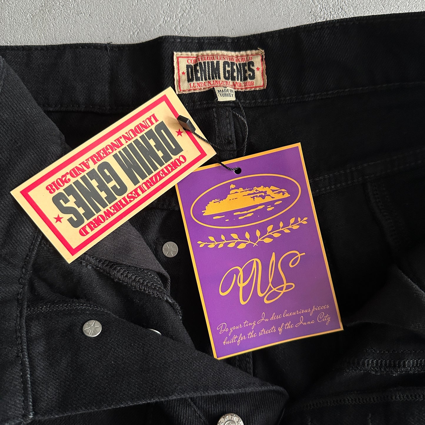 Corteiz Star Denim Pants “Black”