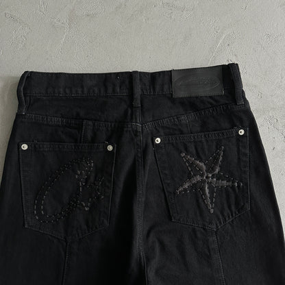 Corteiz Star Denim Pants “Black”