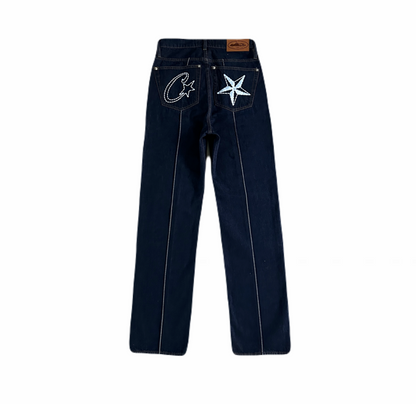 Corteiz Star Denim Pants “Dark Wash”