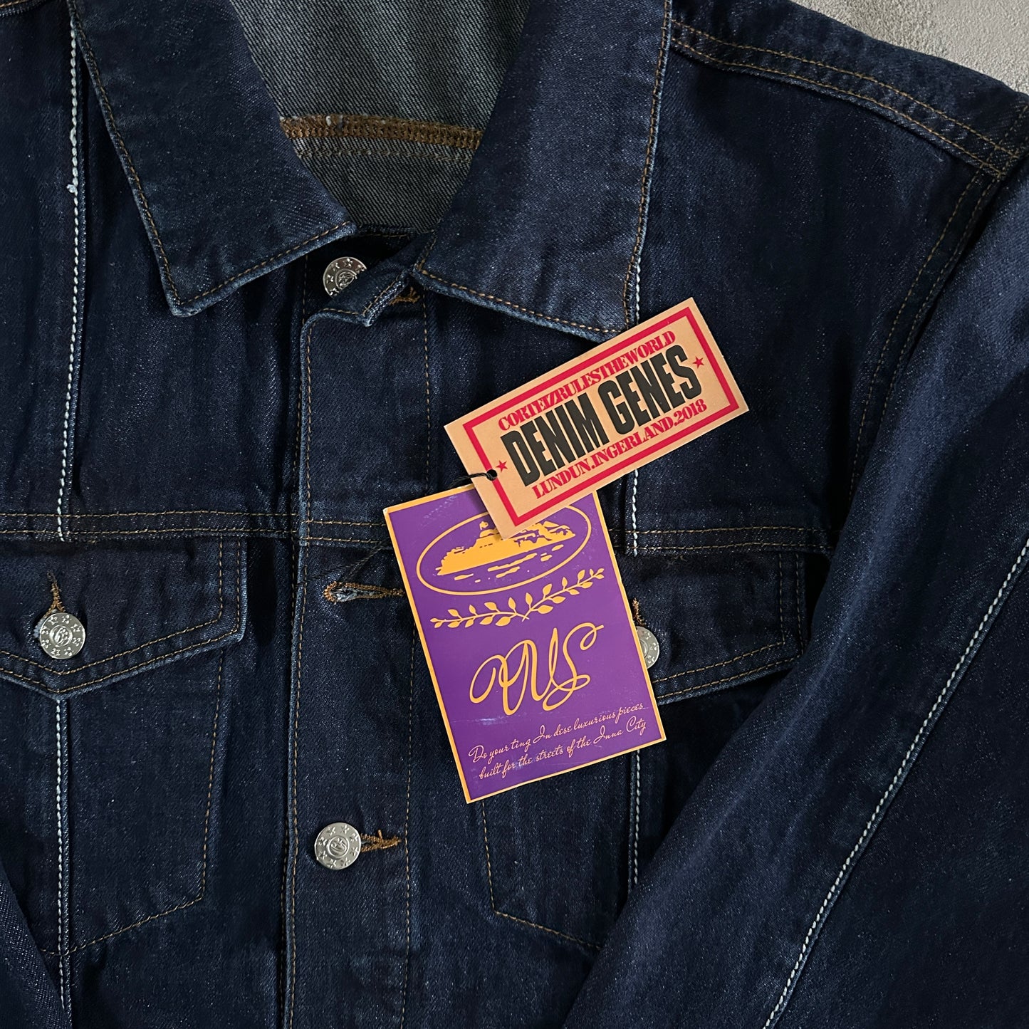 Corteiz Star Denim Jacket “Dark Wash”