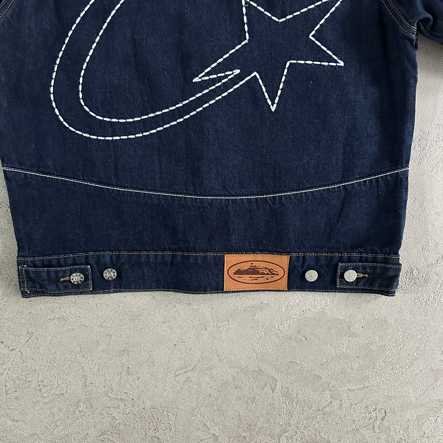Corteiz Star Denim Jacket “Dark Wash”
