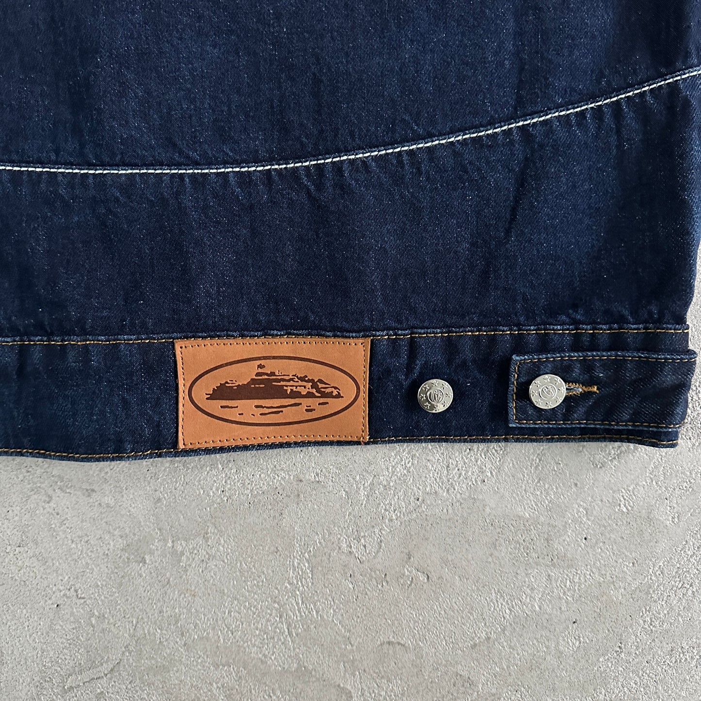 Corteiz Star Denim Jacket “Dark Wash”
