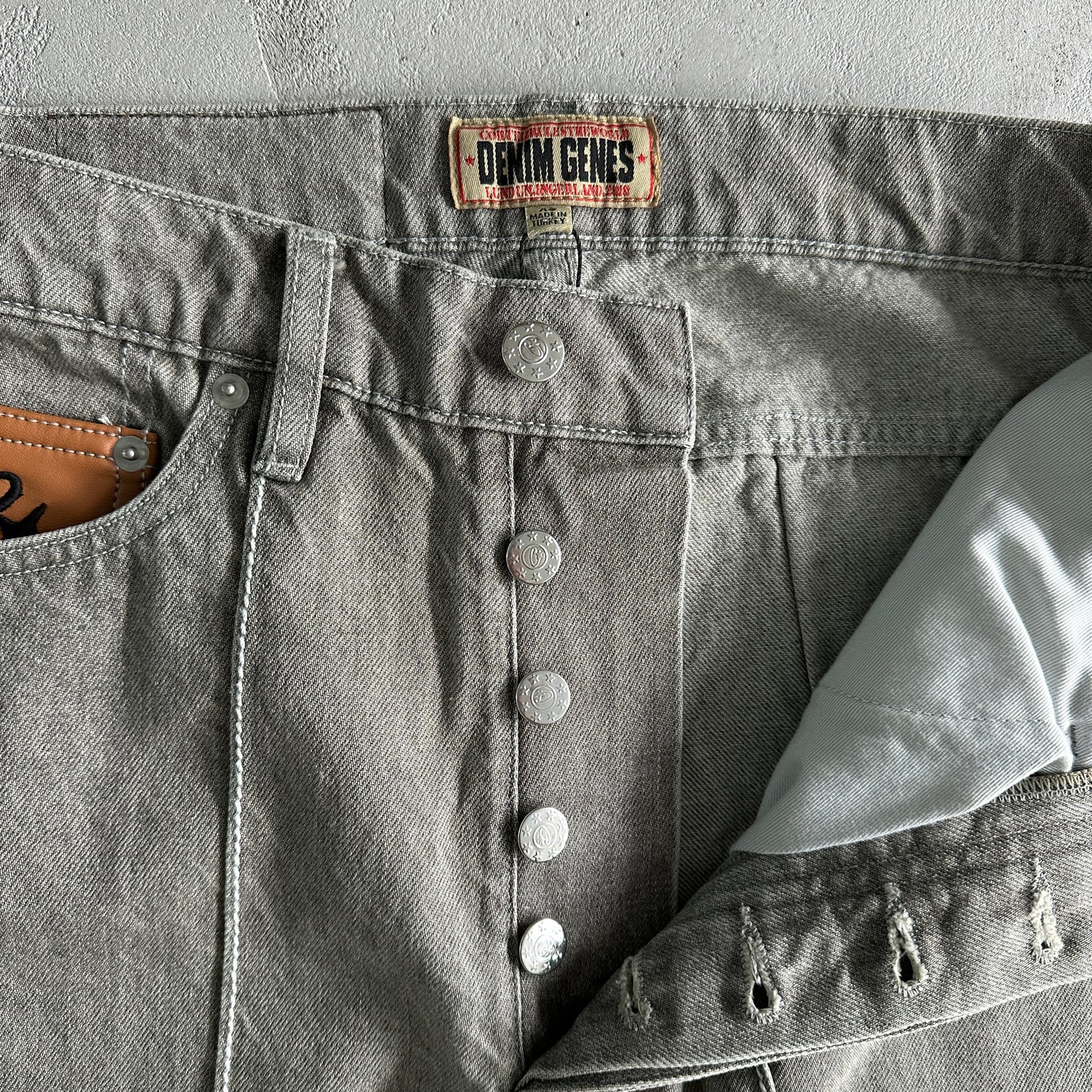 Corteiz Star Denim Pants “Grey”