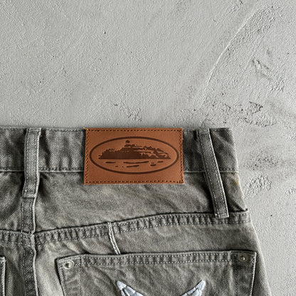 Corteiz Star Denim Pants “Grey”