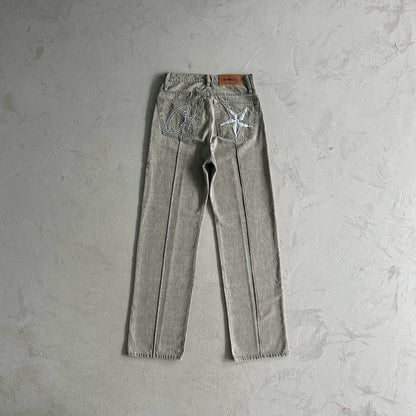 Corteiz Star Denim Pants “Grey”