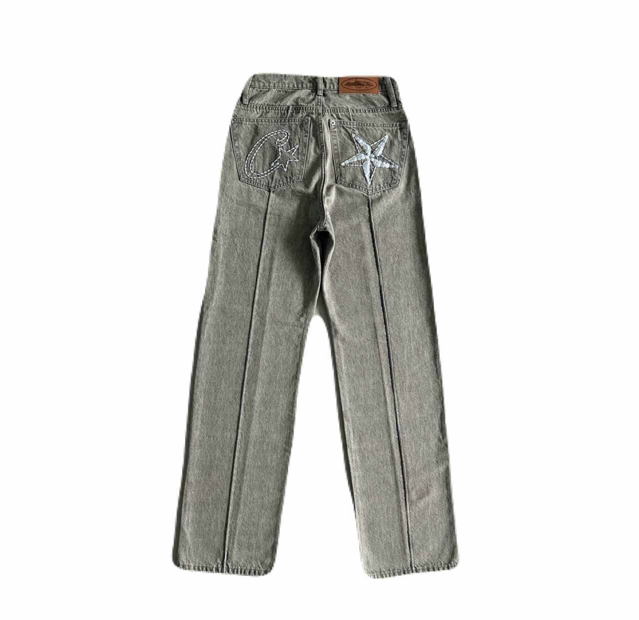 Corteiz Star Denim Pants “Grey”