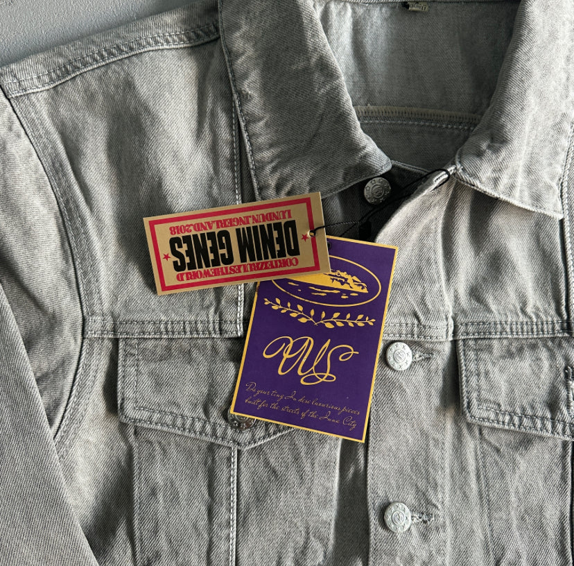 Corteiz Star Denim Jacket “Grey”