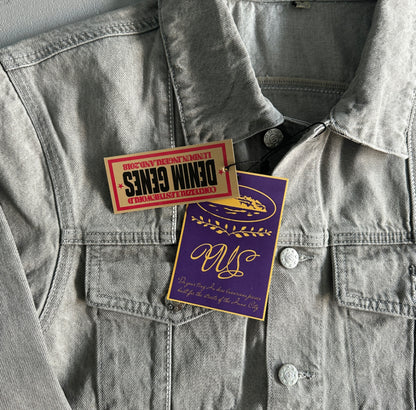 Corteiz Star Denim Jacket “Grey”