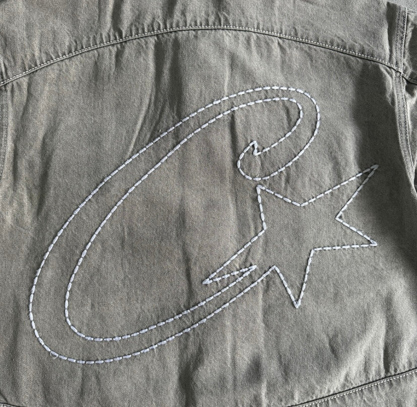 Corteiz Star Denim Jacket “Grey”