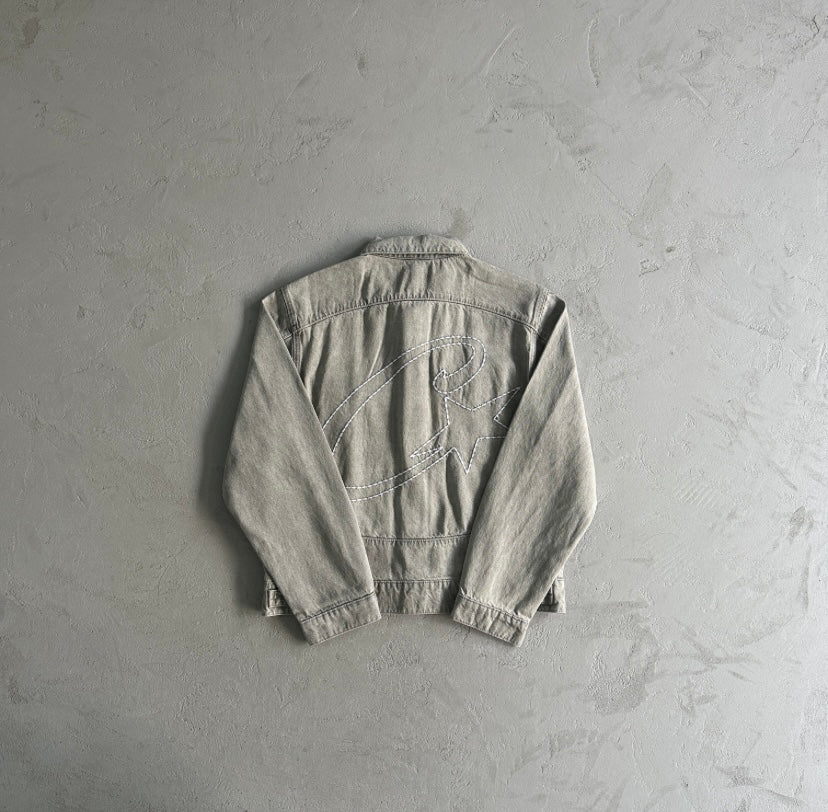 Corteiz Star Denim Jacket “Grey”