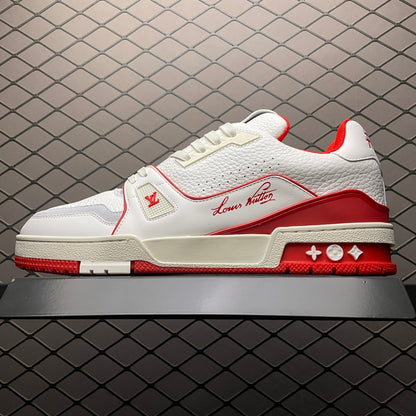 Louis Vuitton Trainer “White And Red”