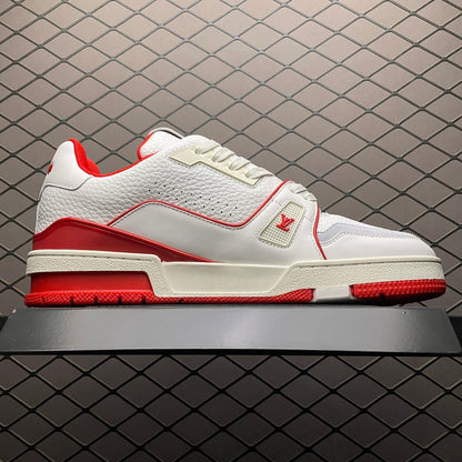 Louis Vuitton Trainer “White And Red”
