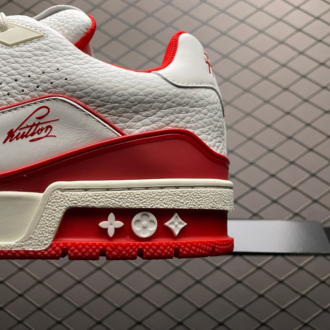 Louis Vuitton Trainer “White And Red”