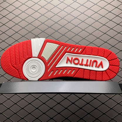 Louis Vuitton Trainer “White And Red”
