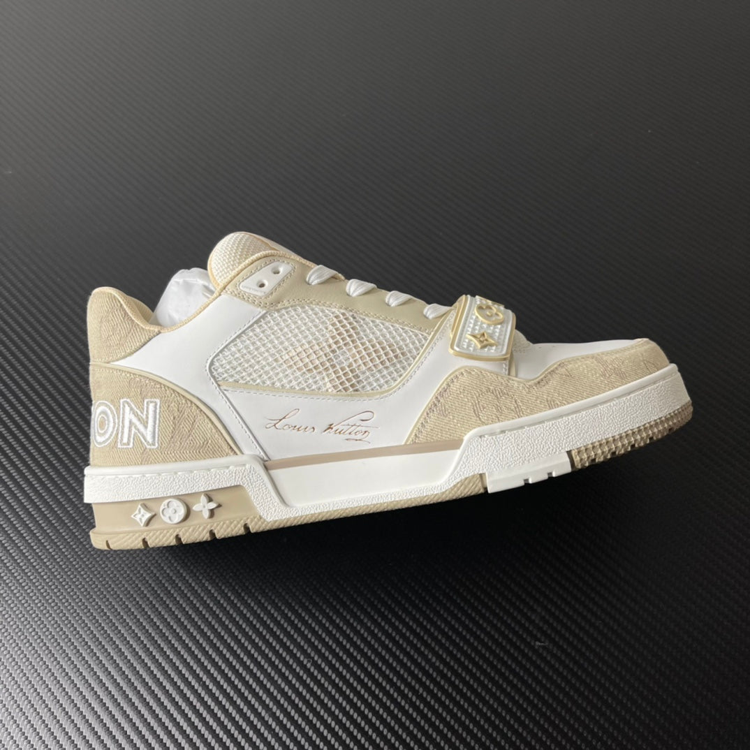 Louis Vuitton Trainer “Beige White”