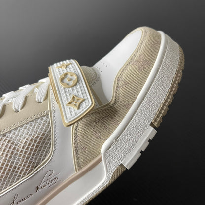 Louis Vuitton Trainer “Beige White”