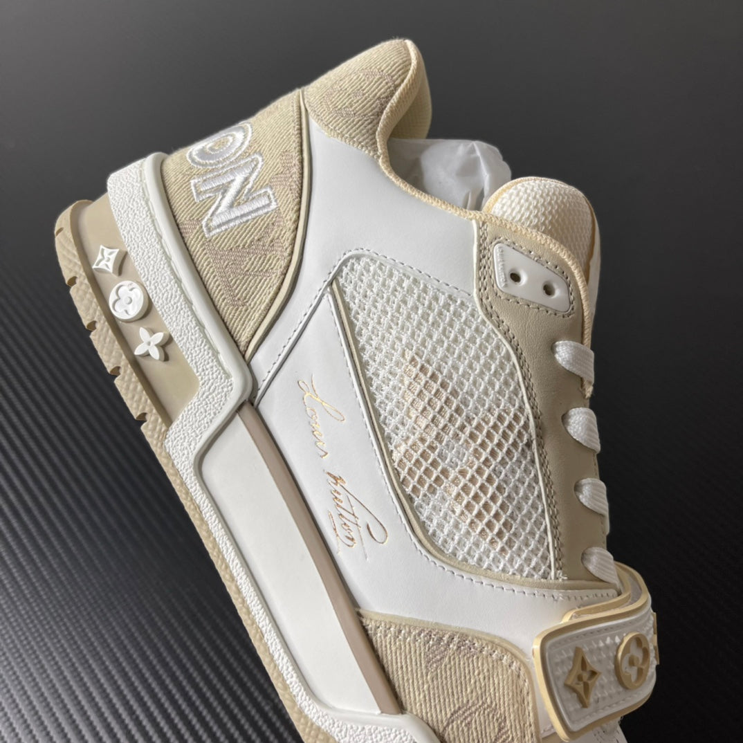 Louis Vuitton Trainer “Beige White”