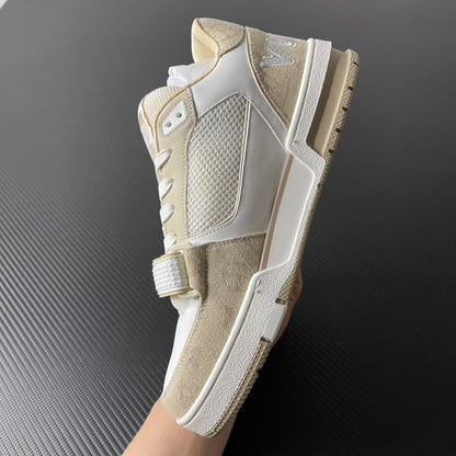 Louis Vuitton Trainer “Beige White”