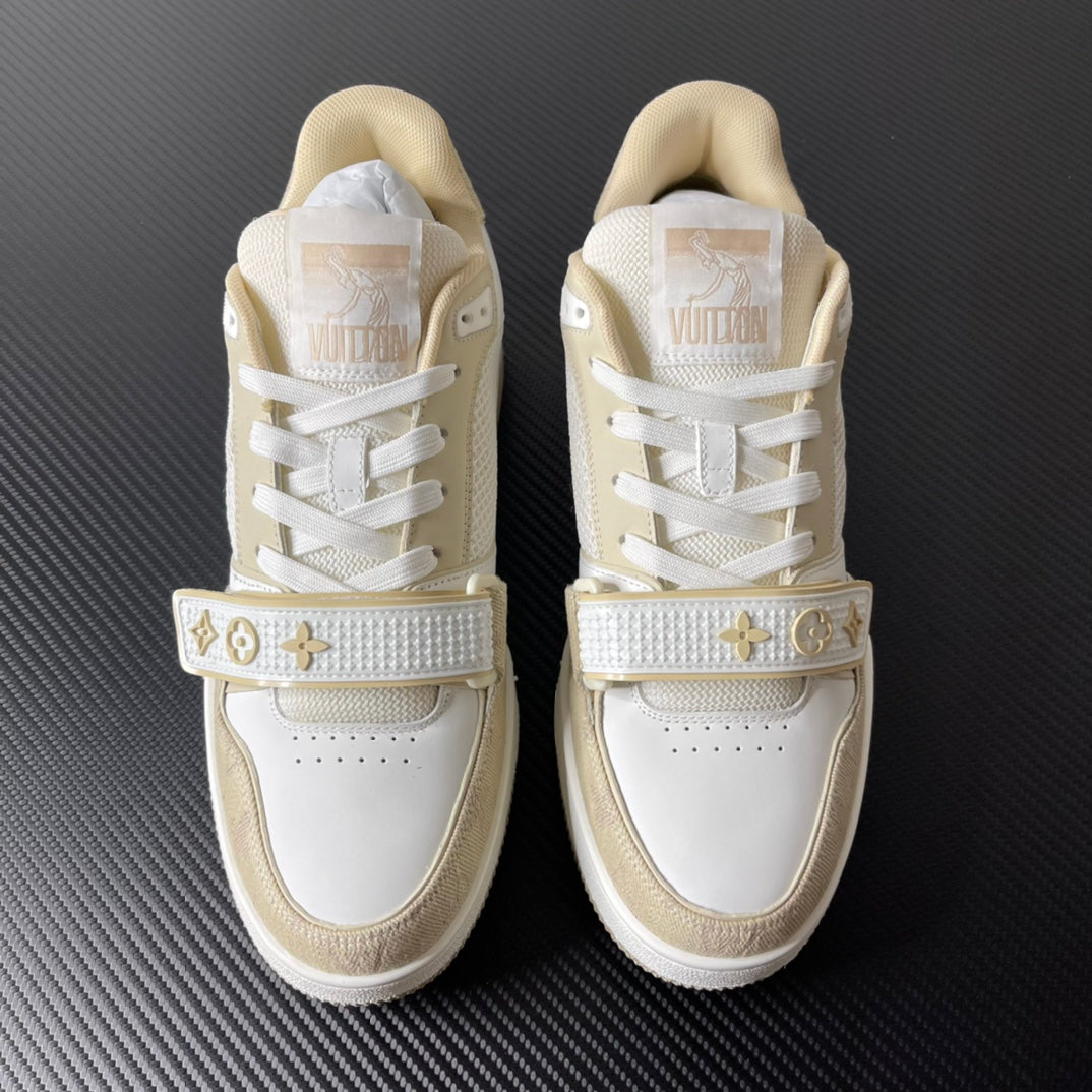 Louis Vuitton Trainer “Beige White”