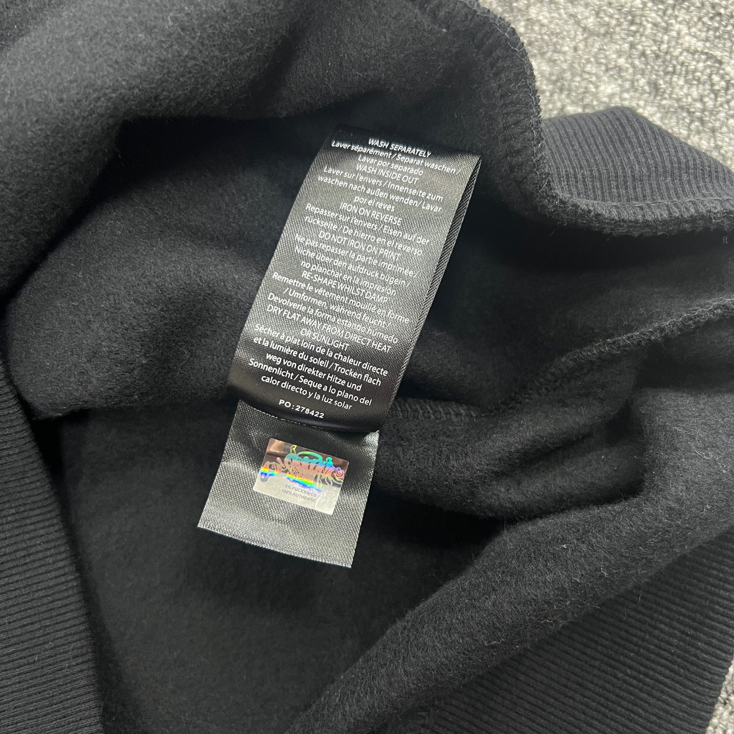 Syna World Hoodie “Grey Black”