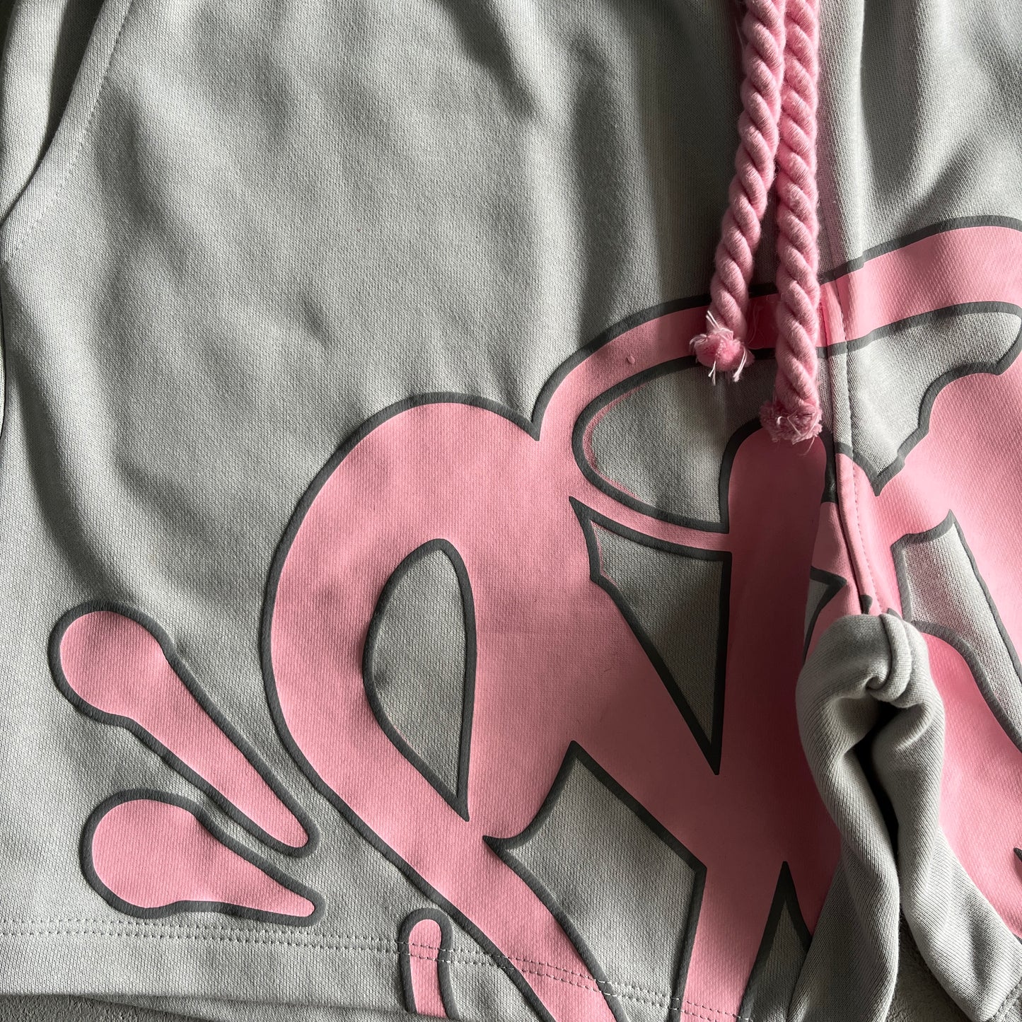 Conjunto Shorts Synaworld Cinza/Rosa