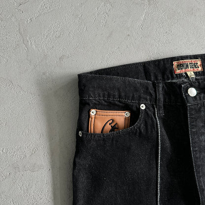 Corteiz Star Denim Pants “Dark White”