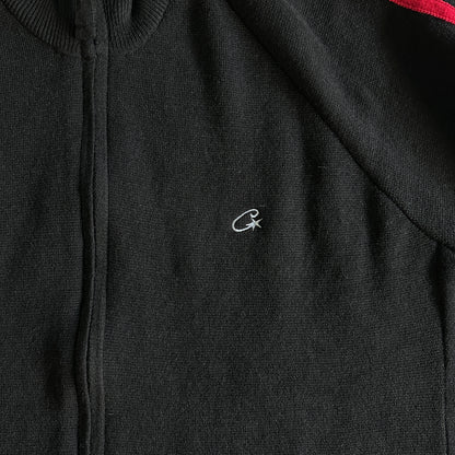 Corteiz Knit Zip Up Fleece “Black”
