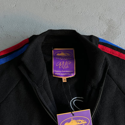 Corteiz Knit Zip Up Fleece “Black”