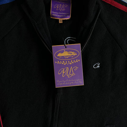 Corteiz Knit Zip Up Fleece “Black”